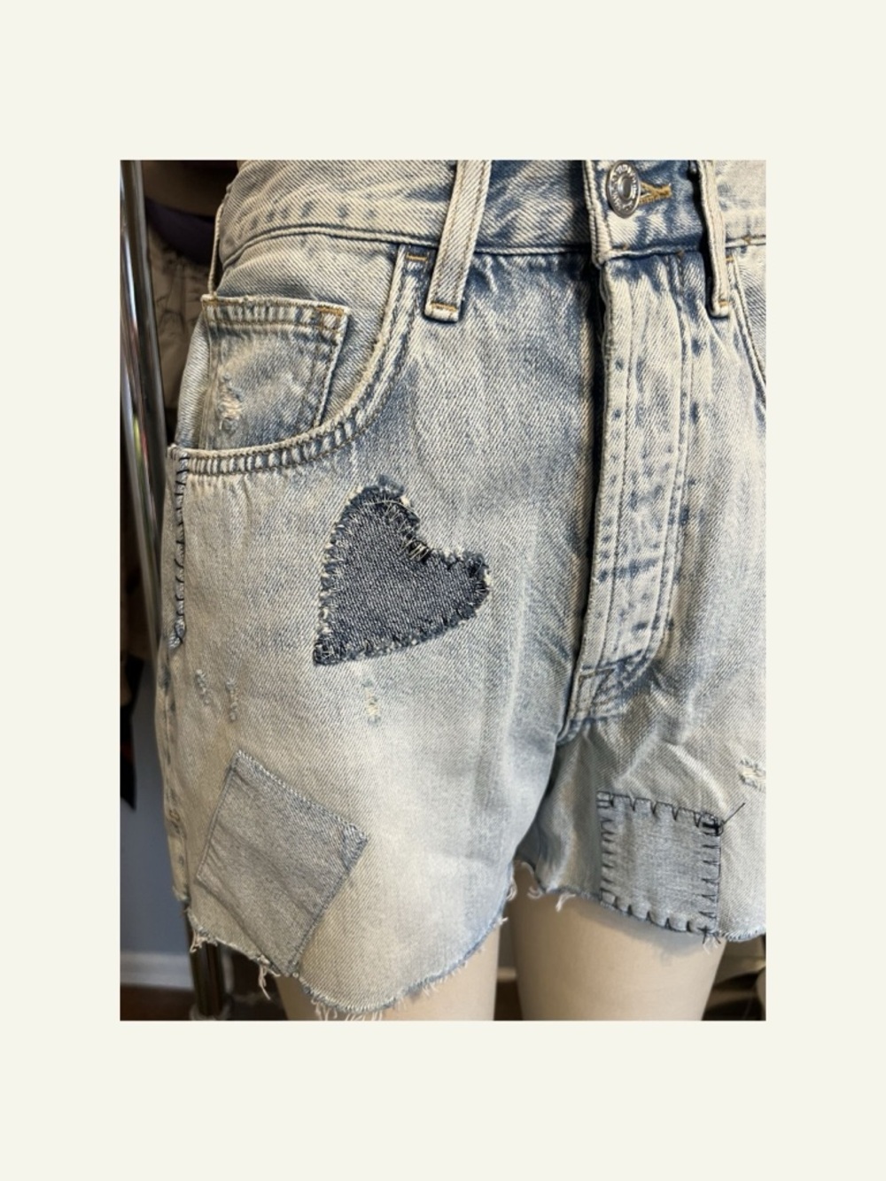 7 For All Mankind Denim Shorts - Picture 2 of 6